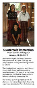 Guatemala Immersion Brochure